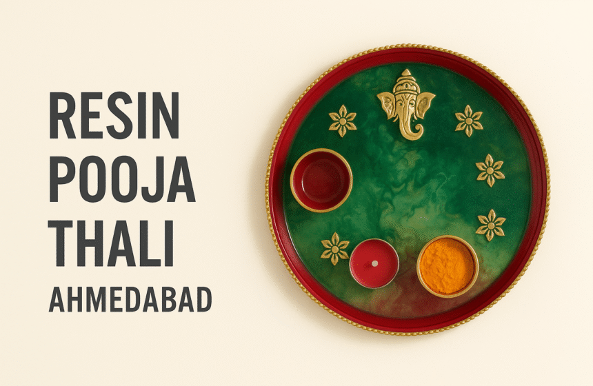 ✨ Celebrate Festive Vibes with Resin Pooja Thali 🪔 ✨