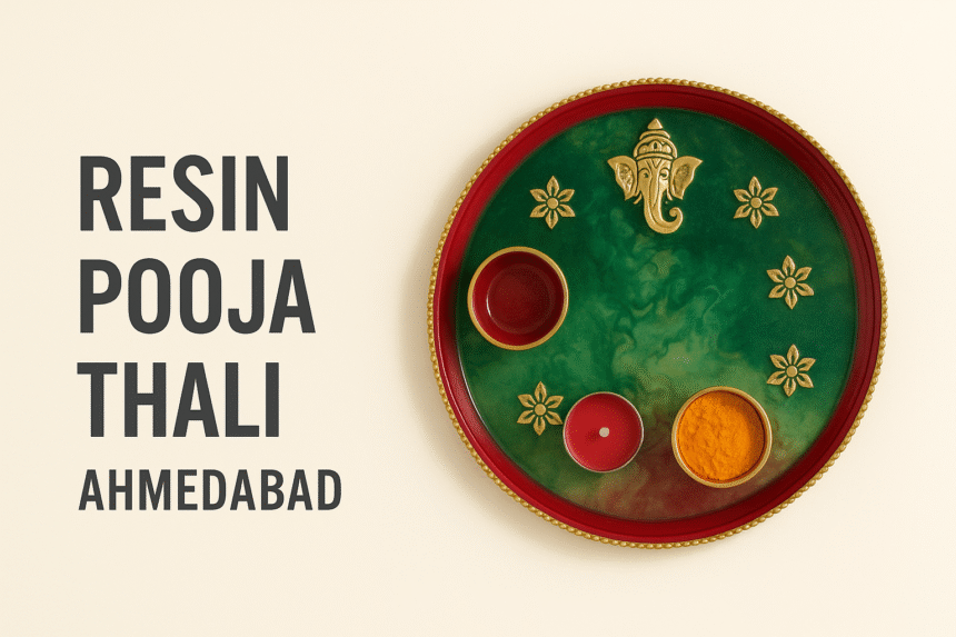 ✨ Celebrate Festive Vibes with Resin Pooja Thali 🪔 ✨