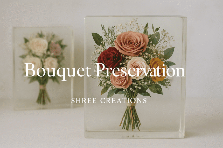 Preserve Your Precious Moments Forever — With Resin Art by Shree Creations – Bouquet Preservation