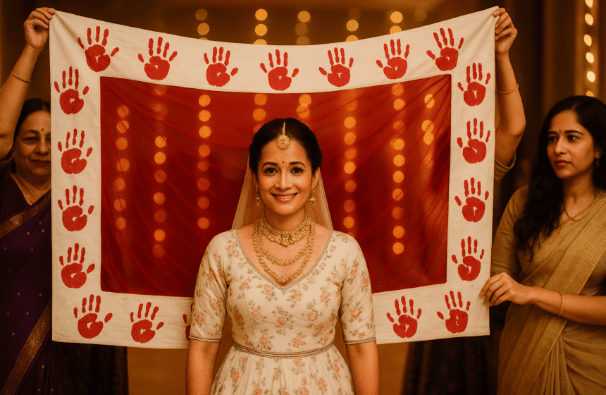 Bride’s Entry Chadar – A Beautiful Tradition Filled With Emotion and Blessings